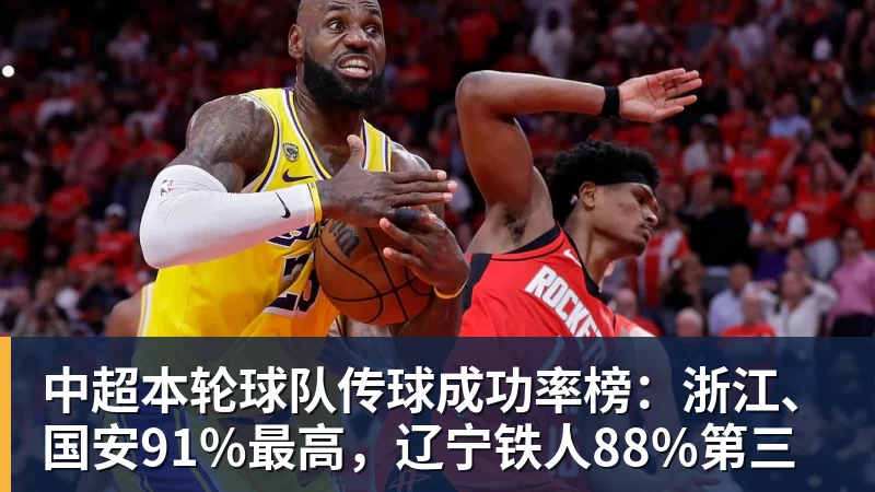 九游体育中超本轮球队传球成功率榜：浙江、国安91%最高，辽宁铁人88%第三